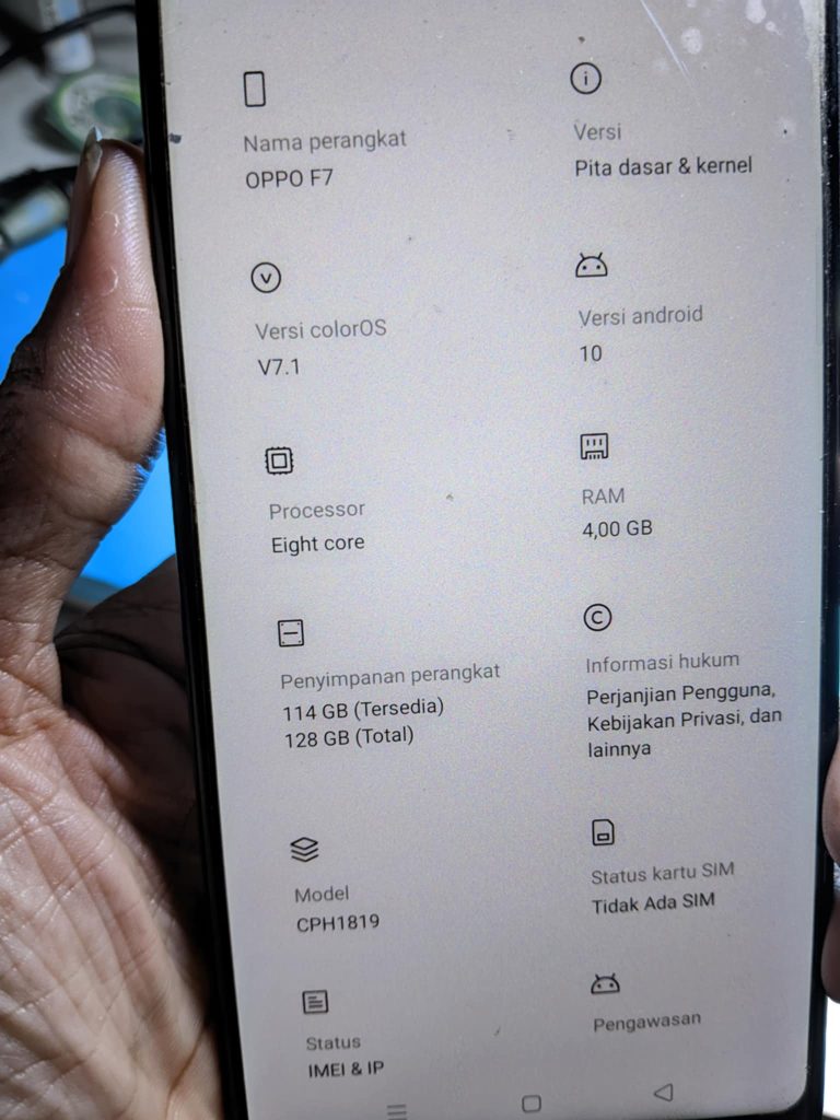 File Backup Scatter Oppo F7