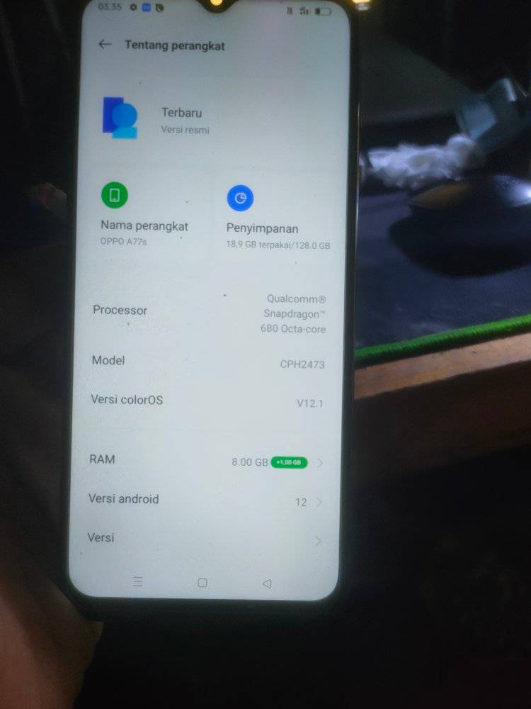 File Backup Oppo A77s CPH2387 Refurbished