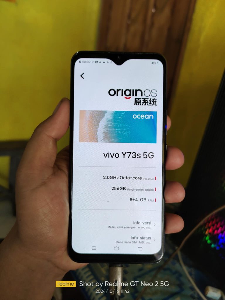 File Backup Vivo Y73s 5G Refurbished