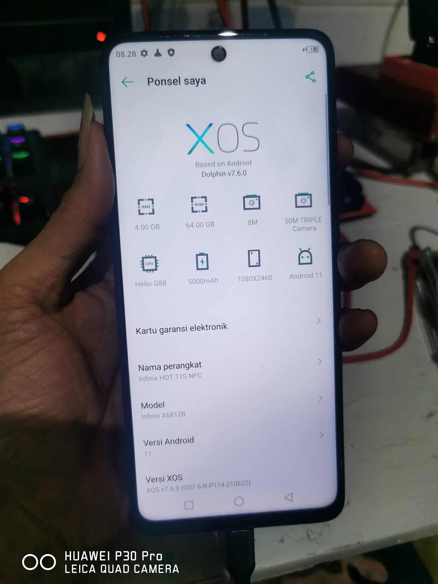 Infinix Hot 11S NFC X6812B Scatter Backup
