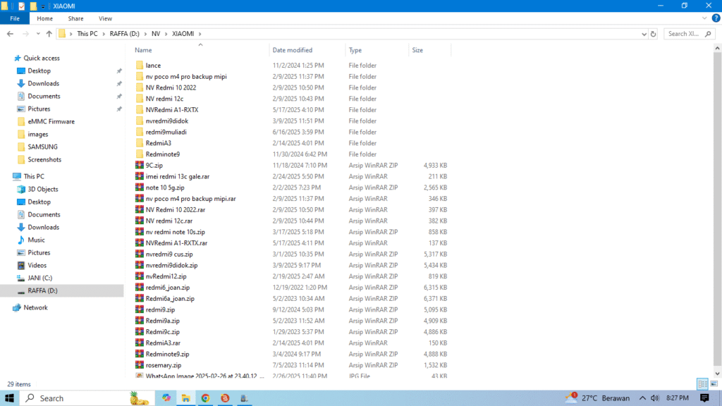 Kumpulan File NV XIAOMI