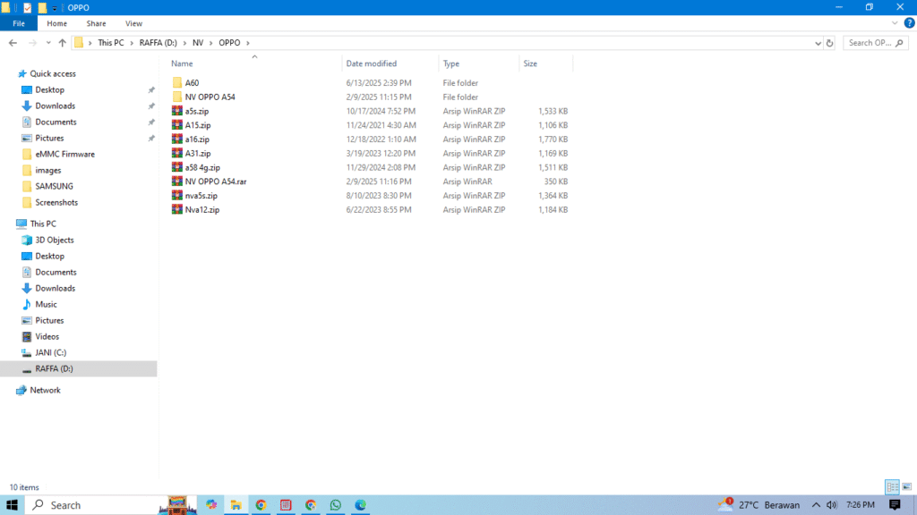 Kumpulan File Nv Backup Oppo dan Realme