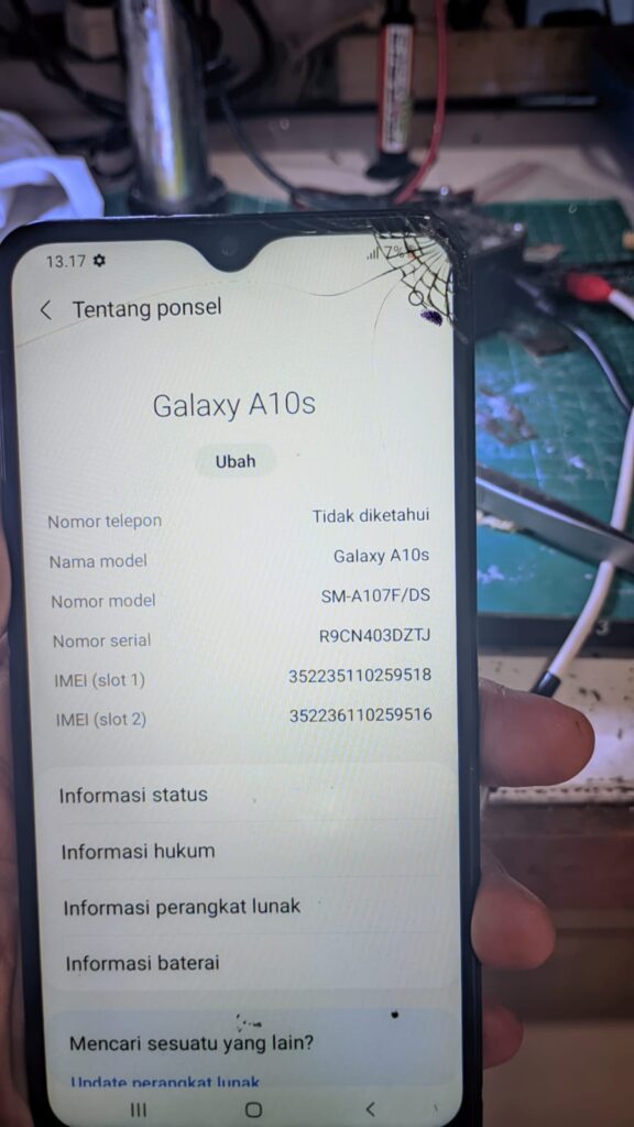 Dump Scatter Samsung A10s SM-A107