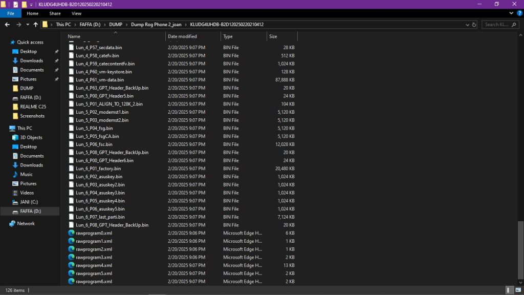 Asus ROG Phone 2 ZS660KL Dump File
