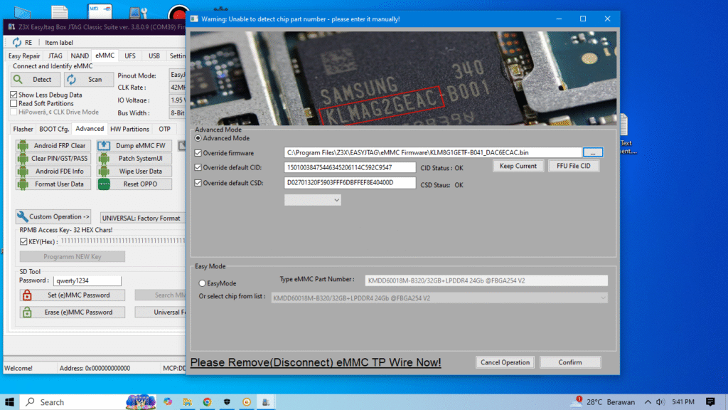 File FFU eMMC Easy JTAG Plus