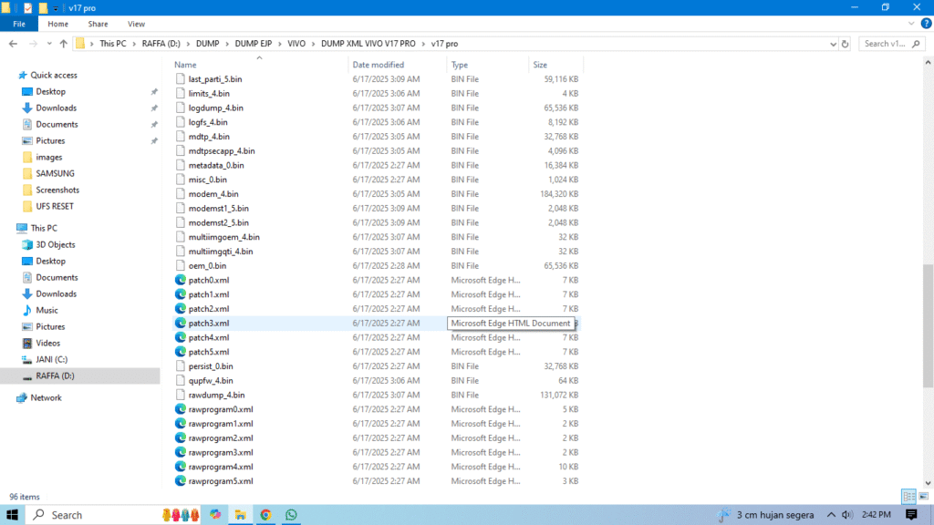 Dump XML Vivo V17 Pro PD1931F