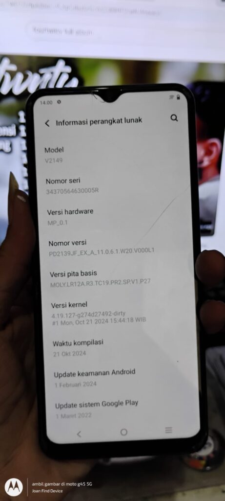 Scatter Vivo Y21A PD2139JF