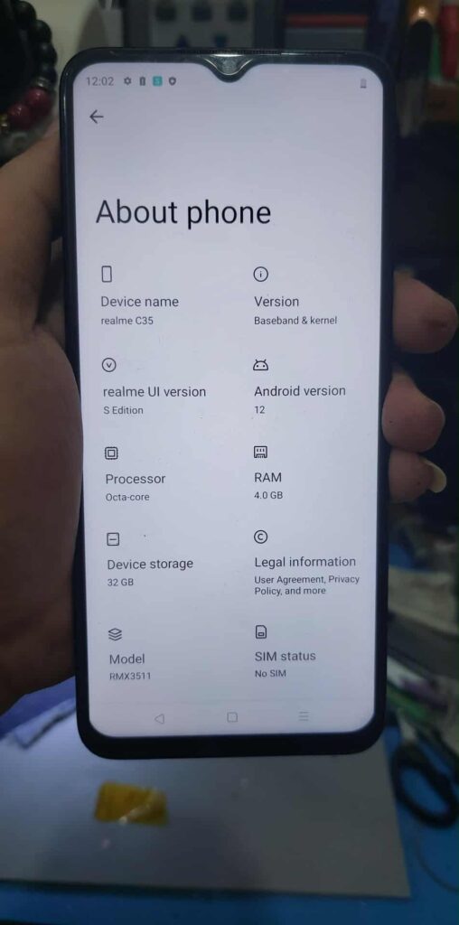 Dump XML Realme C35 RMX3511