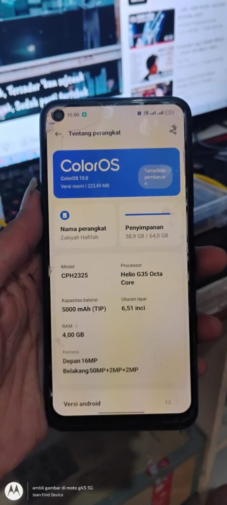 Backup Scatter Oppo A55 CPH2325