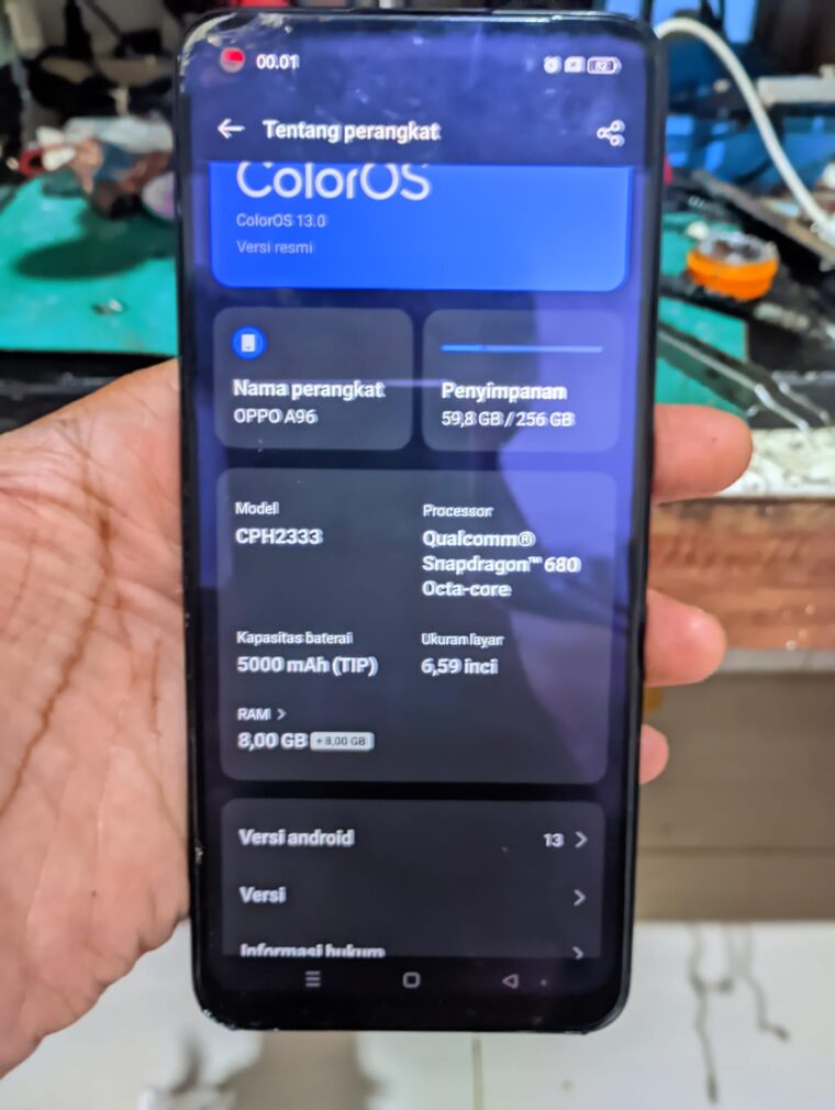 Dump Oppo A96 CPH2333 XML via MipiTester Gear 2 – UFS 256GB (Full Backup) Dump Oppo A96 CPH2333
