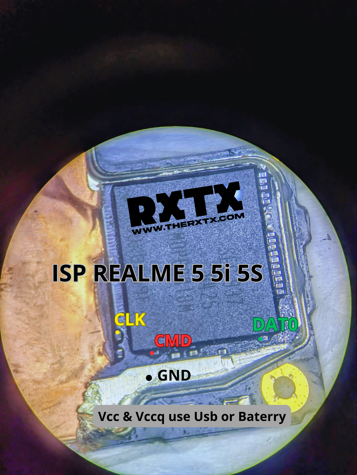 Pinout ISP Direct Realme 5 5i 5s