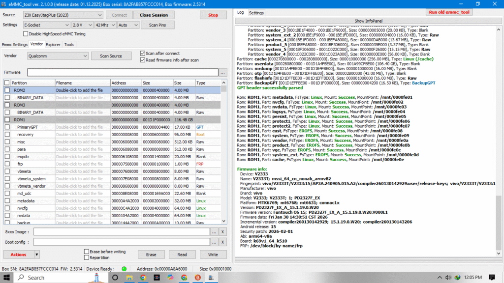 Vivo Y18 PD2327F dump XML