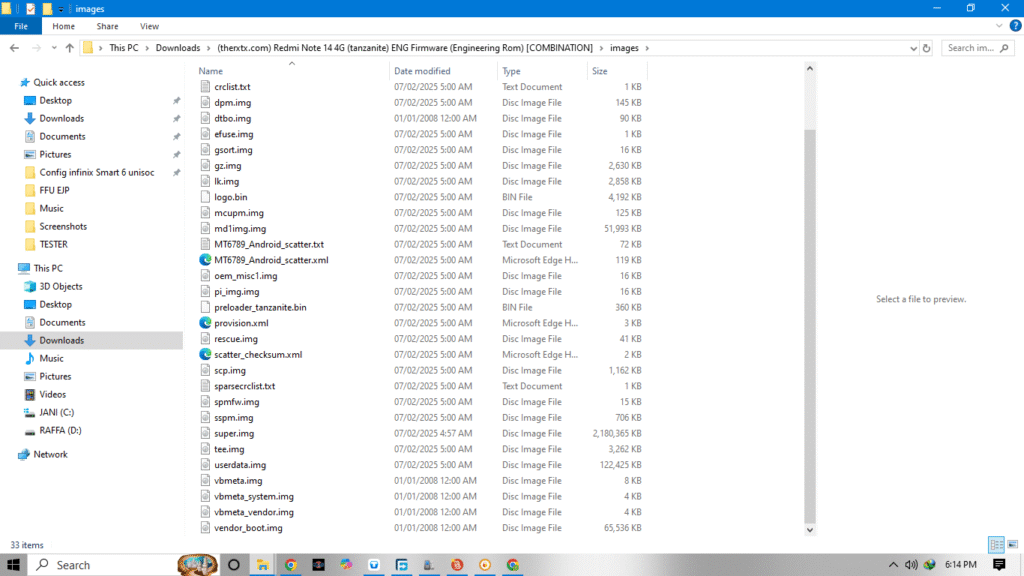 ENG Firmware Redmi Note 14 4G