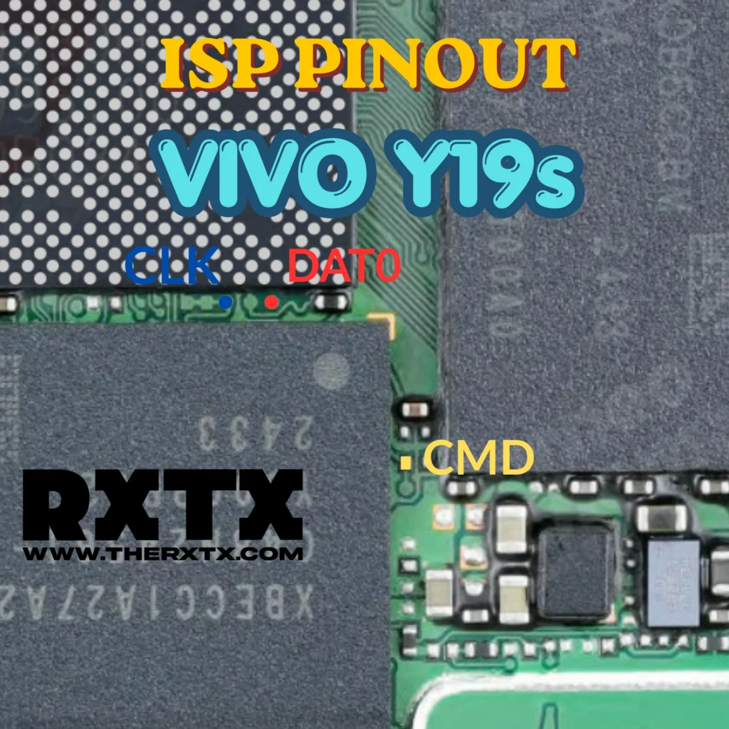 ISP Pinout Vivo Y19s CLK CMD DAT0