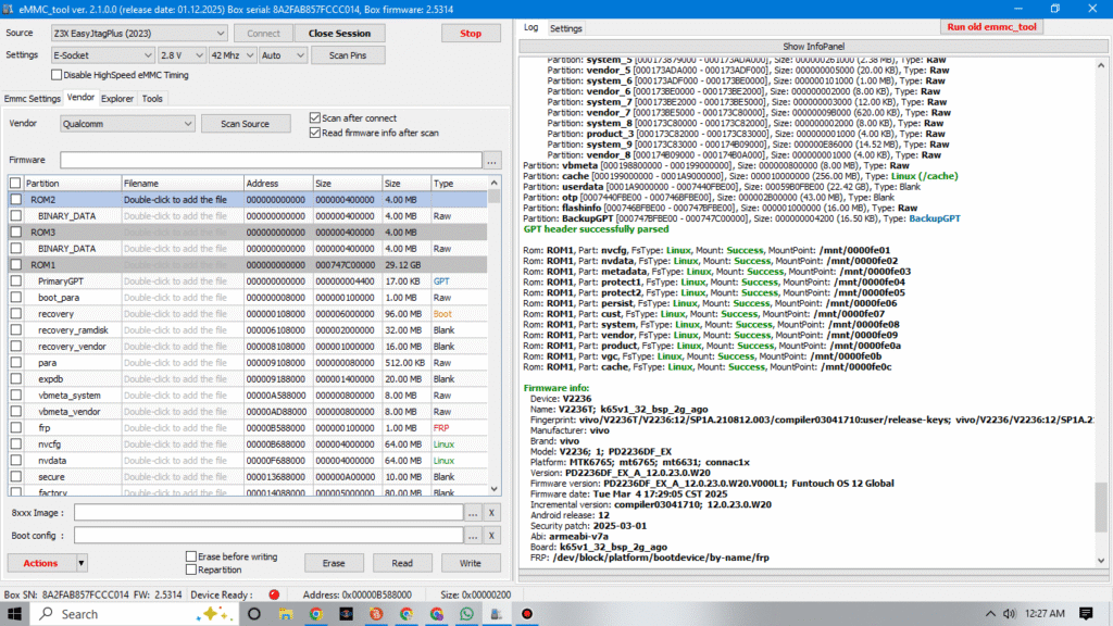Dump EJP Vivo Y02 PD2236F