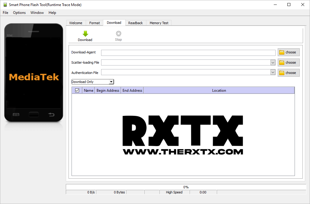 SP Flash Tool Semua Versi RXTX MediaTek Flashing Tool