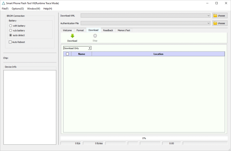 SP Flash Tool V6.2208