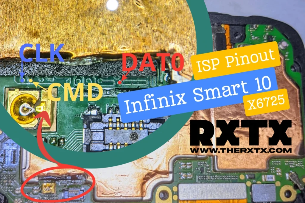 Infinix Smart 10 X6725 ISP Pinout