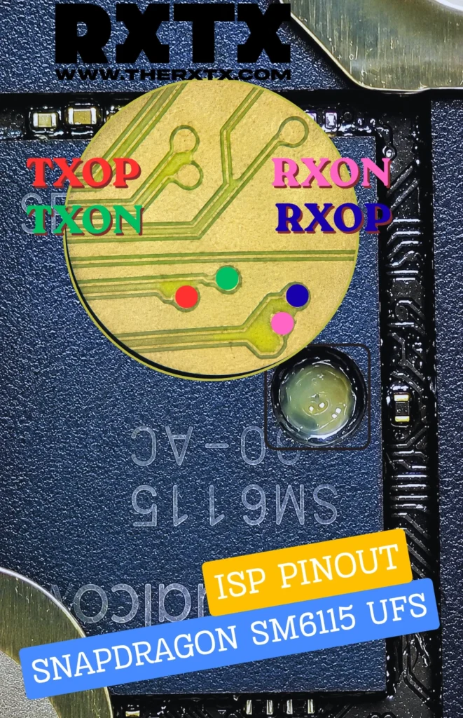 SM6115 UFS ISP PINOUT