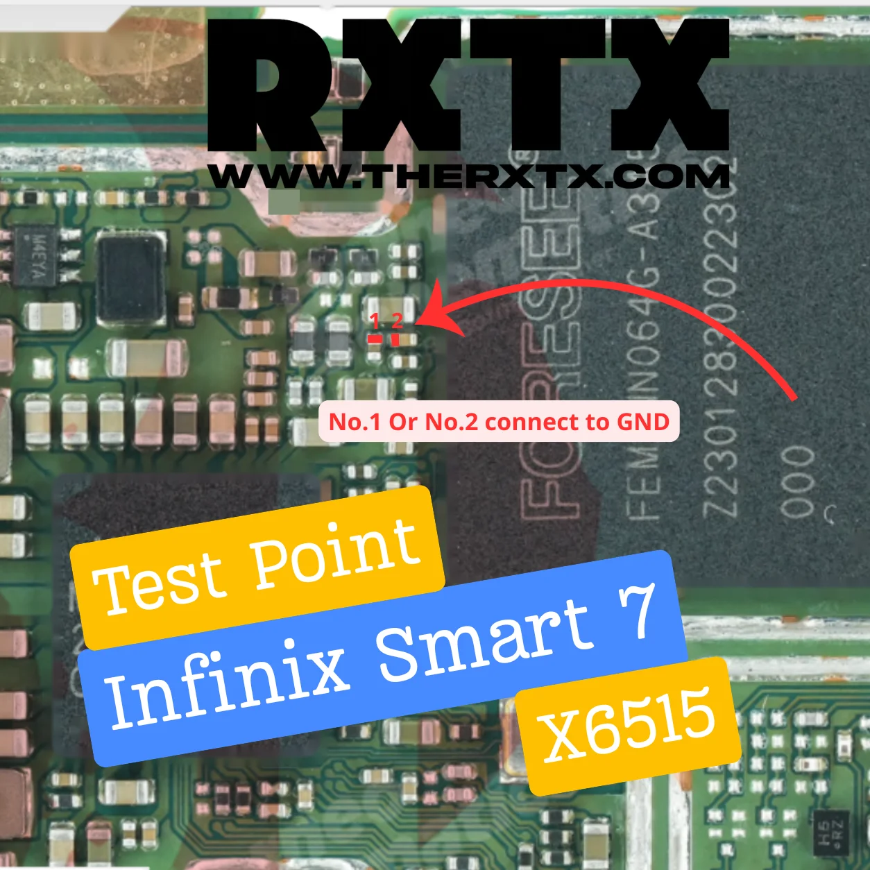Test Point Infinix Smart 9 Test Point Infinix Smart 7 X6515 (Mode BROM) - RXTX