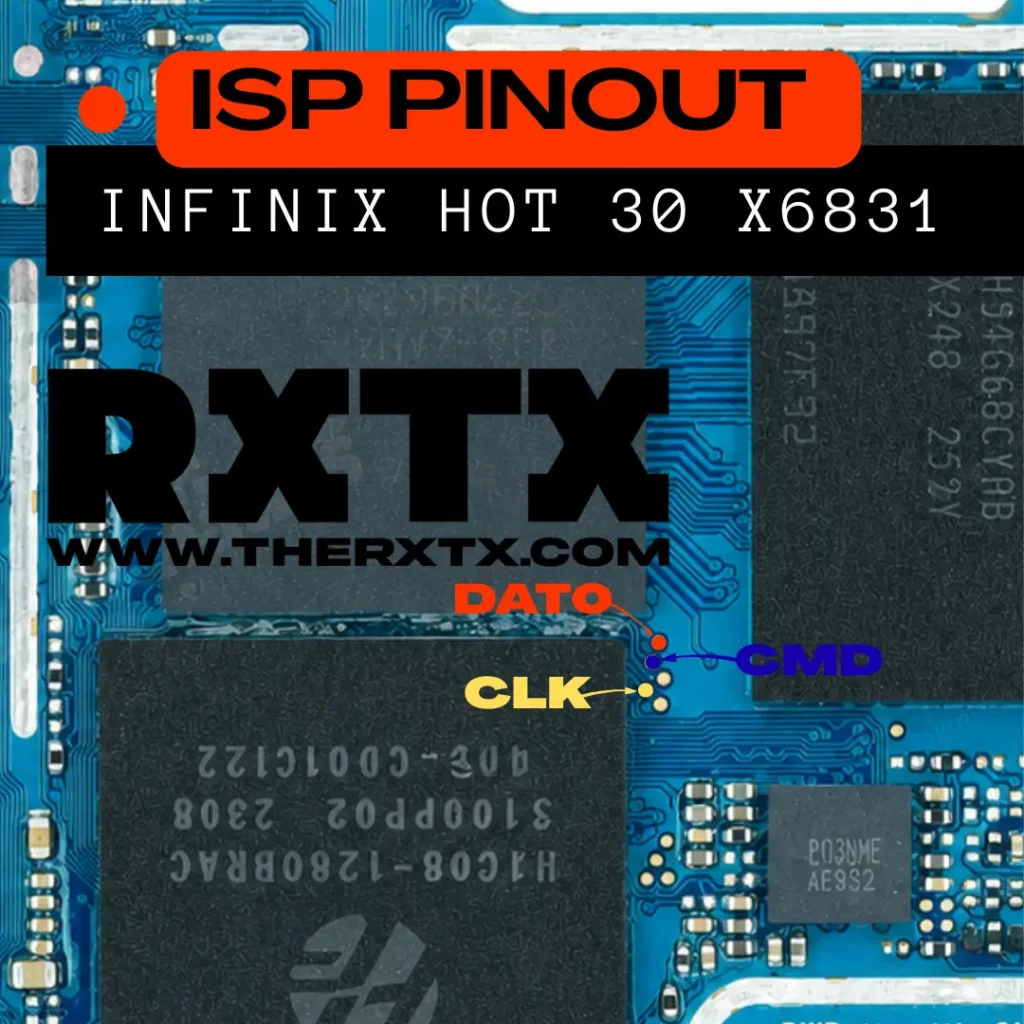 ISP Pinout Infinix Hot 30 X6831