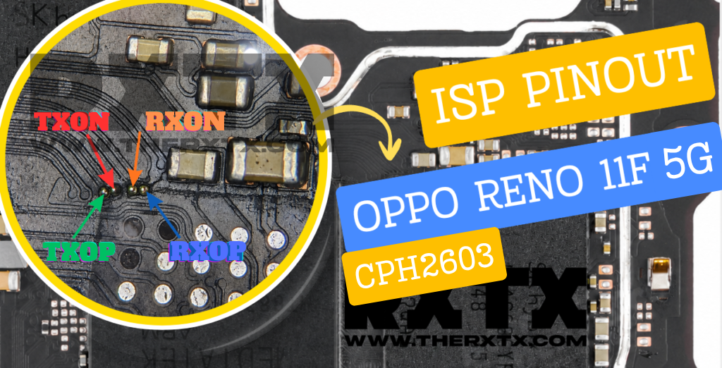 Oppo Reno 11F 5G ISP Pinout