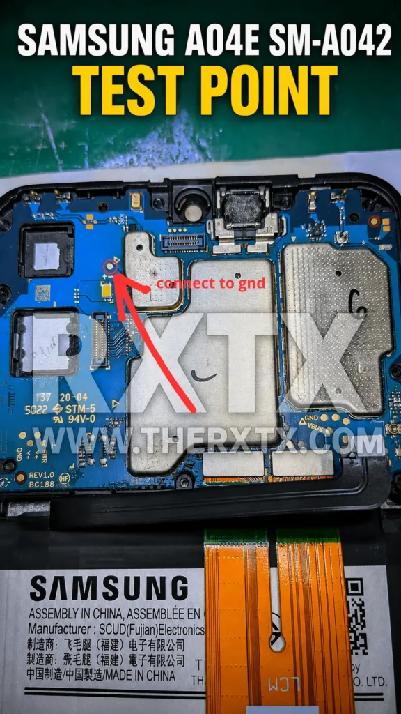 Samsung A04E SM-A042 Test Point