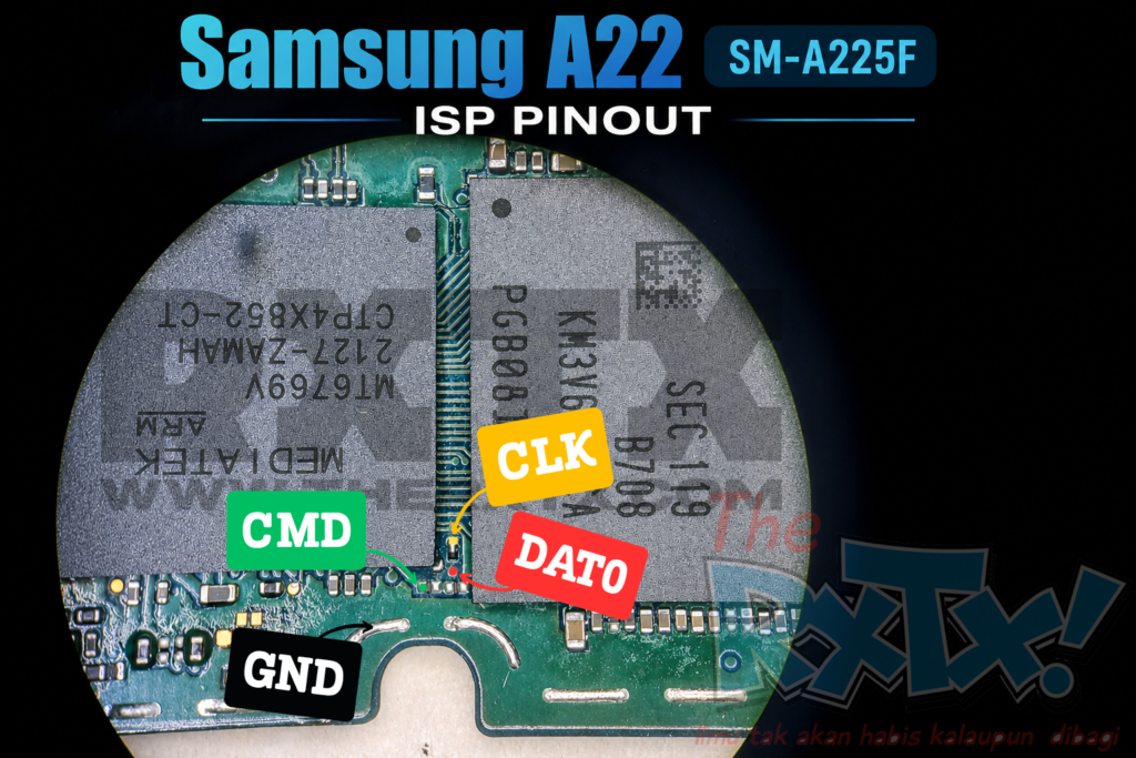 Samsung A22 SM-A225F ISP Pinout