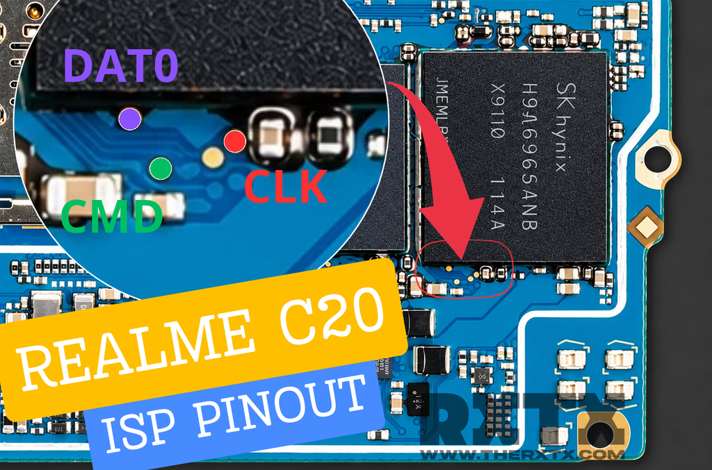Realme C20 ISP Pinout