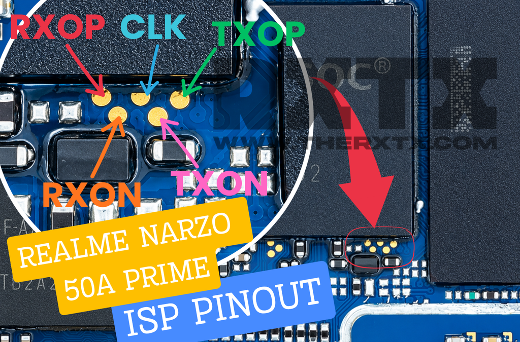 Realme Narzo 50A Prime ISP Pinout